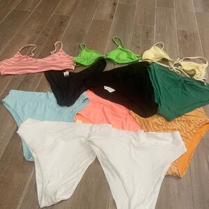 Aerie Multicolor Bikini Collection XXL- 11 piece total (3)tops (8)bottoms